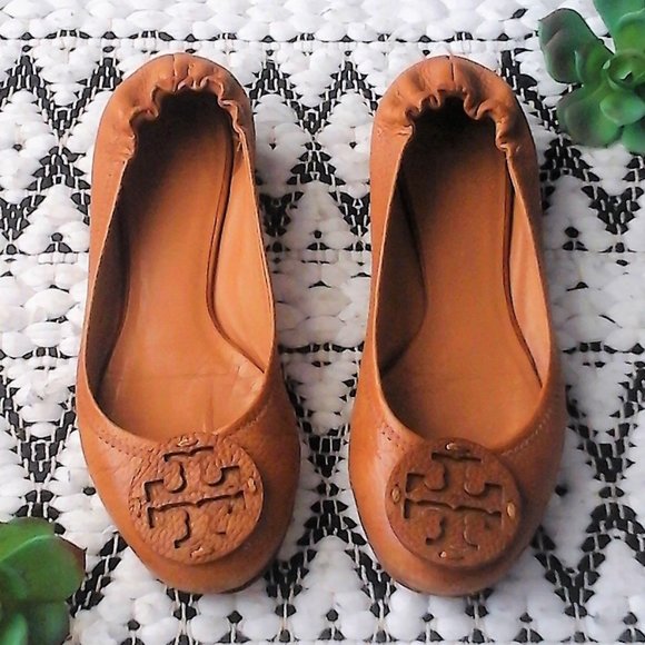 Tory Burch Shoes - Tory Burch Cognac Ballet Flats